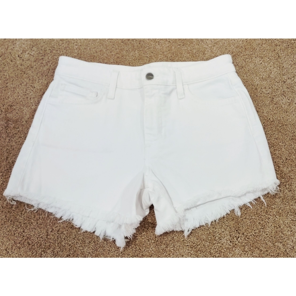 Joe's Jeans The Ozzie Short 4" Cut Off Mid Rise Fray Hem White Size 26